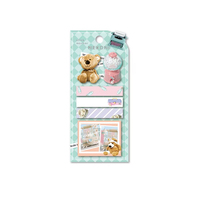 Bloc-notes adhésif réutilisable en papier épais avec motif imprimé mignon, papeterie de bureau, nouveau produit personnalisé