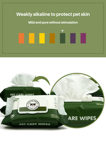 ผ้าเช็ดทำความสะอาดสัตว์เลี้ยงแบบเปียกคุณภาพสูง ไม่มีแอลกอฮอล์ ผลิตภายใต้แบรนด์ส่วนตัว - Product Image 5