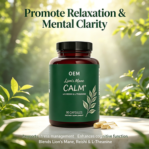 Integratore Alimentare Lion's Mane Calm <span class=keywords><strong>con</strong></span> Reishi e L-Teanina, 90 Capsule - Product Image 4