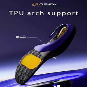 Nhảy cao hỗ trợ thể thao lót vòm hỗ trợ đệm không khí với gợn chống trượt chống xoắn gel pad có thể giặt giày lót - Product Image 4
