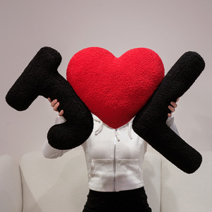 Siêu mềm hình trái tim gối đáng yêu nhồi bông gối chữ âu yếm thư hình gối DIY sofa trang trí cho đi văng - Product Image 4