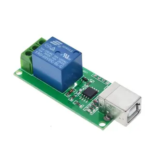 DC 5V Relay USB 1CH 1 saluran kontrol komputer yang dapat diprogram untuk pengendali rumah pintar modul Relay tanpa driver