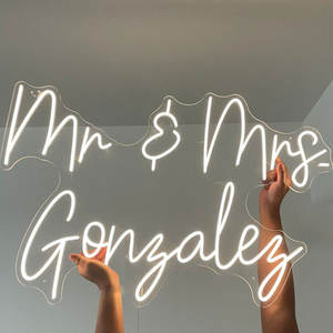 Envío Directo, letrero de neón personalizado montado en la pared, letras, letrero de neón Led <span class=keywords><strong>juntos</strong></span> para <span class=keywords><strong>siempre</strong></span>, letrero de neón para exteriores - Product Image 3