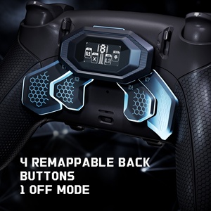 EXtremeRate Rubberized Black BEYOND Back Paddle Remap Upgrade Kit with OLED <b>Display</b> & Redesigned Ergonomic Grips for PS5 Edge - Product Image 3