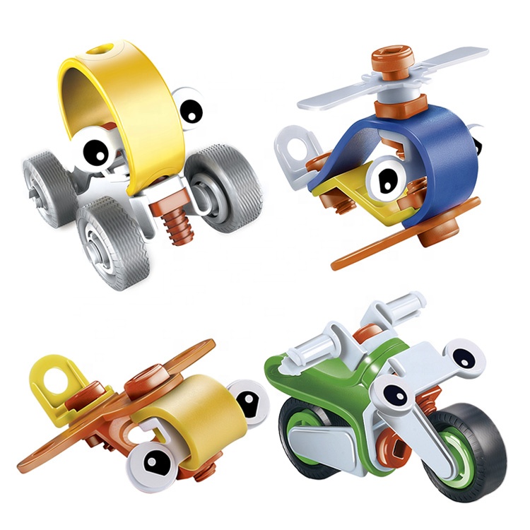 DIY модели автомобилей, сборные игрушки, мягкие пластиковые строительные блоки, игрушки для детей для образования