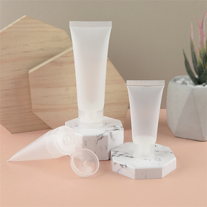 Tube Souple Cosmétique PE Givre Mat Transparent Vide IBELONG 5ml 10ml 15ml 20ml 30ml 50ml 100ml pour Nettoyant Visage ou Crème Mains - Product Image 2