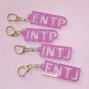 MBTI16 Type <span class=keywords><strong>Personnalité</strong></span> Porte-clés Pendentif Lettre Acrylique I Person E Person Sac à Dos Pendentif - Product Image 6