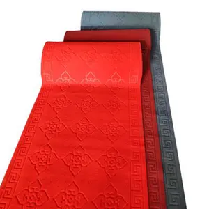 New 2023 Customized Tufted Carpet Easy To Clean Red Corridor Staircase Carpet Cuttable Floor Mat and Rugs