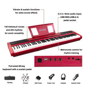 KERID Digital Piano 88 Key Professional Electronic Piano Keyboard Musical Keyboard Acoustic Portable Piano for Beginner - Product Image 3