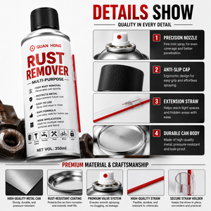 Spray <span class=keywords><strong>lubrificante</strong></span> antiruggine QUANHONG, spray rimuovi ruggine in bomboletta da 100ml/200ml/300ml/400ml, spray <span class=keywords><strong>lubrificante</strong></span> multiuso - Product Image 4