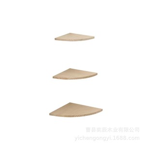 Corner <b>Wall</b> <b>Mounted</b> <b>Shelf</b> Wooden Fan Shape Solid Wood For Bedroom Storage Display Rack - Product Image 5