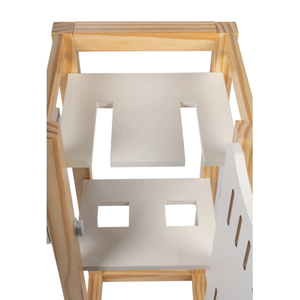 实木爱好马马厩，适用于<span class=keywords><strong>2</strong></span>匹马，带储物钩、耐用木制玩具组织器和展示架 - Product Image 6