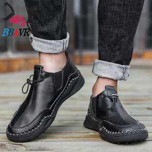 Mocasines Casuales de Cuero Hechos a Mano con Punta Baja y Diseño Explosivo para Hombre - Product Image 6