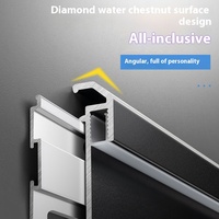 6/8 Fuß Sockel leuchte aus Aluminium legierung mit LED-Lampen schlitz Offene Edelstahl-Eck leuchte mit Metall atmosphäre für den Boden gebrauch