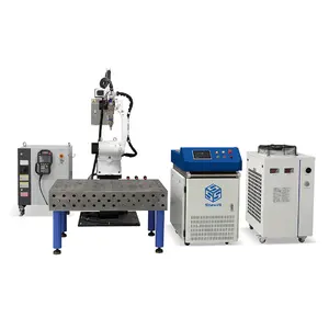 Factory price automatic robot arm iron weld 2000w laser welding metal furniture machine industrial full set CNC welding robot