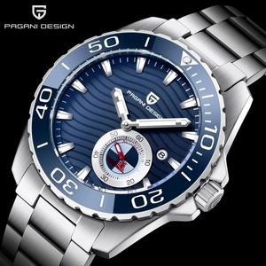Reloj PAGANl DESlGN 1636 de Lujo para Hombre, Diseño Ejecutivo, Acero Inoxidable, Automático, Bisel de Cerámica, Mecánico, Resistente al Agua - Product Image 2