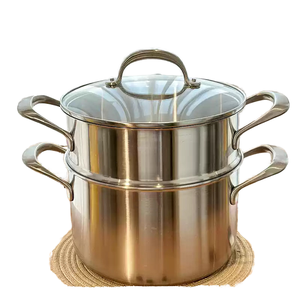 Juego <span class=keywords><strong>de</strong></span> Ollas Clásicas <span class=keywords><strong>de</strong></span> <span class=keywords><strong>Acero</strong></span> <span class=keywords><strong>Inoxidable</strong></span> 304 <span class=keywords><strong>para</strong></span> Cocina <span class=keywords><strong>de</strong></span> Inducción, Ollas Pequeñas <span class=keywords><strong>de</strong></span> Doble Asa <span class=keywords><strong>para</strong></span> Sopa/Caldo, Tapa <span class=keywords><strong>de</strong></span> Vidrio, Aptas <span class=keywords><strong>para</strong></span> Horno, Sostenibles, 24 cm - Product Image 2