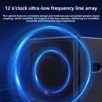 Speaker Line Array Pasif Profesional LT-205 Dual 5 Inch 150W Plastik Tahan Air Neodymium untuk Panggung Konferensi Acara