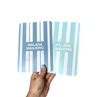 Mélangeurs de tuiles de mahjong ODM OEM, personnalisables avec logo et couleur, épaissis, à bords festonnés et coins arrondis