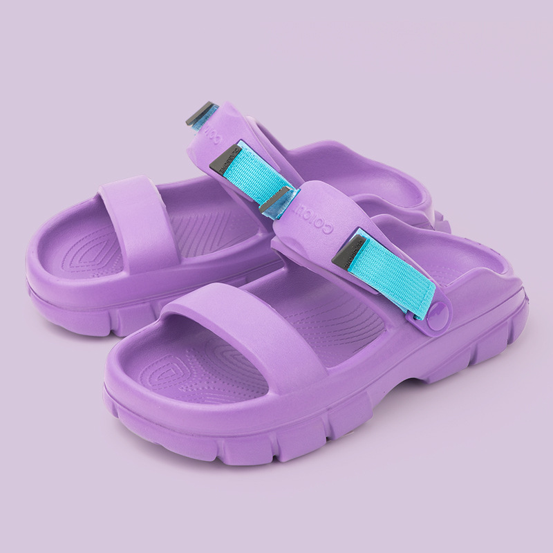 Summer Beach Shoes Women Chunky Slipper Non-slip Mens Thick Sole Sandals Shoes