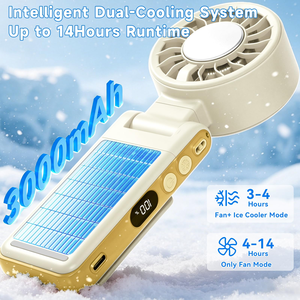 Handheld Fan High-Speed Brushless Mini Fan Hand <b>Desk</b> Neck Rechargeable Fan - Product Image 3