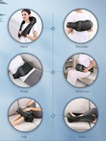 2025 produits tendances ROHS santé ceinture cou masseur sans fil électrique Shiatsu dos et cou masseur avec chaleur