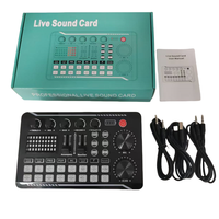 Smart F998 USB Externe Soundkarte für Laptop-Audio-Schnitts telle mit Rausch unterdrückung für Live-Broadcast-Gesang für mobile Computer