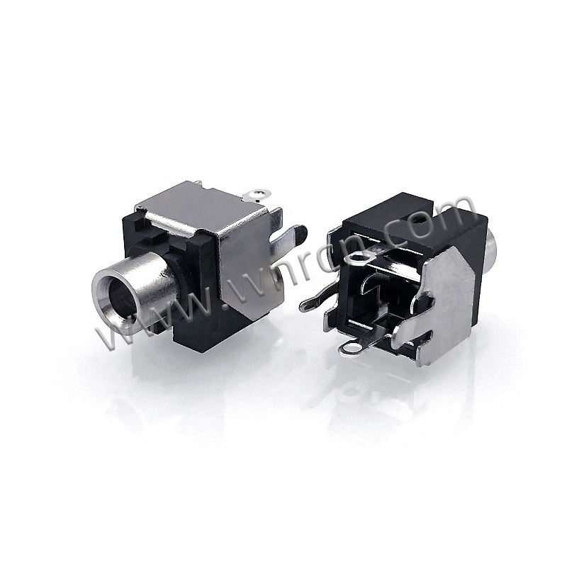 Wnre PJ-301B 3,5 мм 4-контактный разъем для наушников аудио jack печатного монтажа