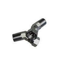 Adaptateur de tuyau hydraulique droit en acier inoxydable et acier au carbone haute résistance à l'usure