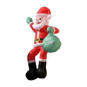 Santa <span class=keywords><strong>Claus</strong></span> Inflable de 6 Pies con Bolsa de Regalos, Decoración LED para Jardín, Patio y Fiestas Navideñas - Product Image 4