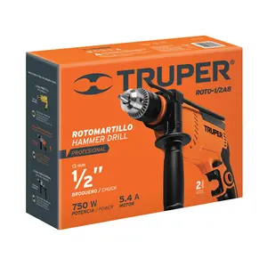 Maestro con 12 unità martello rotante 1/2 ', 750W, Truper PRO - Product Image 1