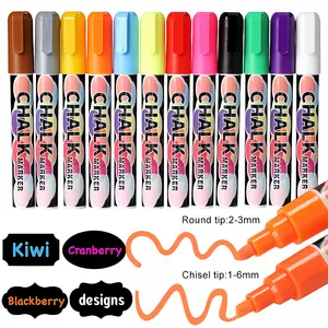 Красочные стираемые маркировочные ручки, авторские маркеры, художественные маркеры для сухого стирания, маркер для жидкого мела для стеклянных окон