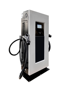 สถานีชาร์จรถยนต์<span class=keywords><strong>ไฟ</strong></span>ฟ้าแบบเร็ว DC 60KW แบบสองหัวชาร์จและแบบตั้งพื้น รองรับ CCS1 CCS2 GBT Chadmeo NACs พร้อมตัวเลือก OCPP APP - Product Image 4