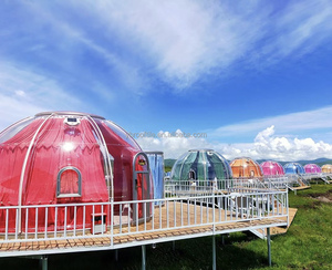 Maison préfabriquée en PC avec dôme Maison à bulles extérieure avec <span class=keywords><strong>salle</strong></span> <span class=keywords><strong>de</strong></span> <span class=keywords><strong>bain</strong></span> Tente <span class=keywords><strong>de</strong></span> lit pleine grandeur Vente <span class=keywords><strong>de</strong></span> tente à baldaquin <span class=keywords><strong>de</strong></span> complexe <span class=keywords><strong>de</strong></span> luxe bon marché - Product Image 4
