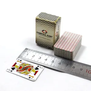 Benutzer definierte Premium Mini Vintage spielen Poker karten Großhandel Licht tragbare Reise Spielkarten Deck