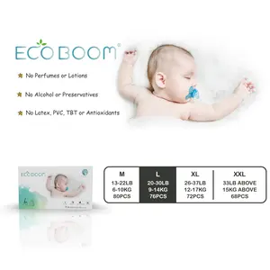 ECO BOOM baby eco nappies bamboo nature newborn ecological diaper of hot product