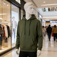 Pull à capuche doublé brodé en coton 100% de style européen personnalisé, coupe ample, tendance, couleur unie, adapté à l'automne