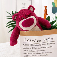 Boneka Beruang Teddy Stroberi Ukuran Besar, Bantal Lembut Lucu, Boneka Anime Stroberi, Bantal Boneka, Mainan Boneka Plush
