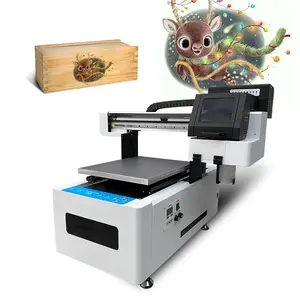 Udefine 2022 New Product 40x50cm CMYK White Varnish Digital UV Flatbed Printer For Making Crystal Label