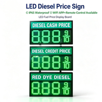 Panneau d'affichage LED personnalisé pour les prix des carburants pour les stations-service, fabricant d'affichage extérieur pour stations-service