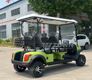 Carrito de Golf Eléctrico Ecológico de Bajo Ruido con 4 Ruedas para Recorridos Turísticos en Áreas Panorámicas, Comunidades y Campus - Product Image 2