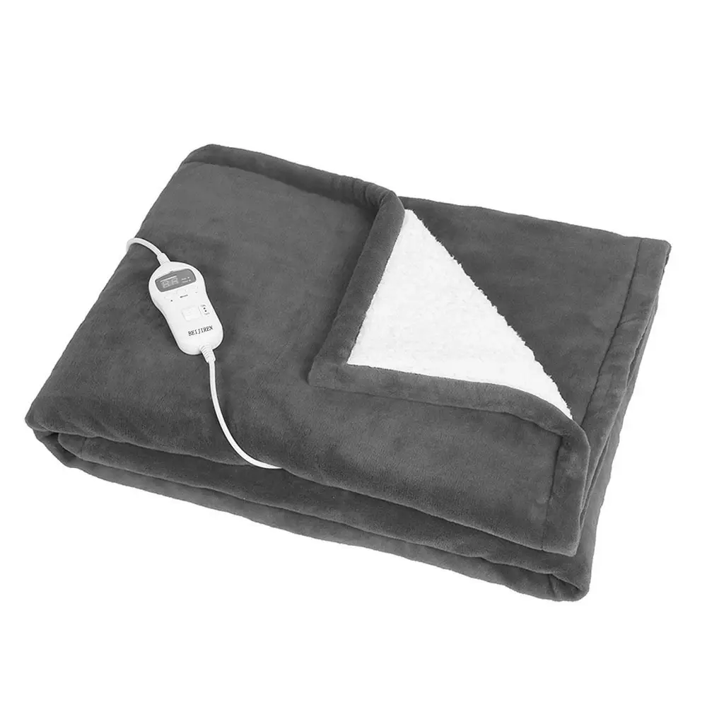 Smart Washable folding Electric throw Thermal Customized Heated heating Throw over Blankets electric for winter and bed