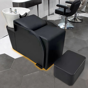 Unidad de lavado de cabello K Beauty Salon con lavabo de cerámica inclinable y asiento ajustable - Product Image 2