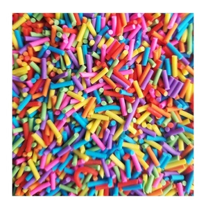 <strong>Rainbow</strong> Polymer Clay <strong>Candy</strong> Sprinkles, Slime Supplies, Accessories, Craft, Bulk, Miniature - Product Image 1