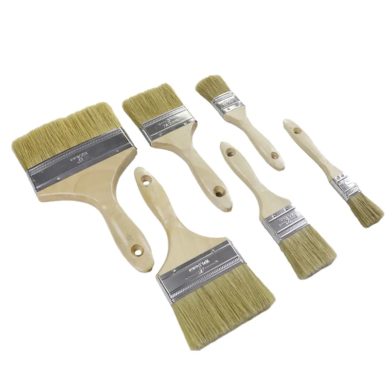 High Quality Custom Purdy Artist Painting Tools Wooden Handle Paint Brushes With Different Size