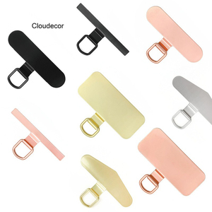 Thẻ kim loại mỏng trở lại Bộ chuyển đổi dây đeo điện thoại Gasket dây buộc với Bạc Vàng Đen vàng hồng thép không gỉ Dây đeo điện thoại di động - Product Image 2