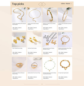 Pendientes de diseño chapados en oro de 18 quilates para mujer de alta calidad - Product Image 6