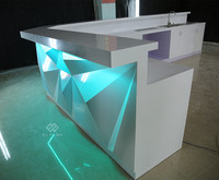Meilleures ventes - Bar lumineux en marbre - Design moderne - Comptoir de bar en surface solide LED