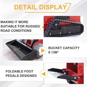 รถตักล้อยางขนาดเล็ก รุ่น YC-380 มาตรฐาน EPA EURO 5 จากโรงงานโดยตรง พร้อมอุปกรณ์เสริม เหมาะสำหรับงานเกษตร ใช้ระบบไฮดรอลิก ดีเซล - Product Image 4