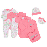 8 pièces nouveau-né infantile hiver à manches longues bébé doux filles et garçons vêtements mignon bébé neutre body bébé vêtements ensembles